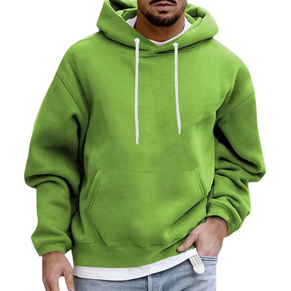 Men's Hoodie With Practical Pockets Soft Fabric Loose Fit