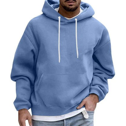 Men's Hoodie With Practical Pockets Soft Fabric Loose Fit