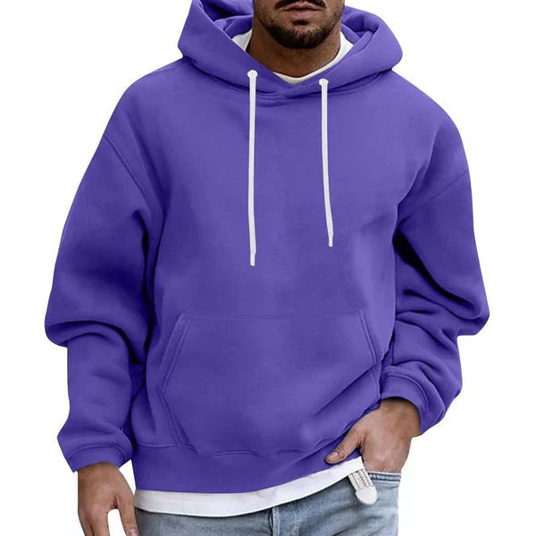 Men's Hoodie With Practical Pockets Soft Fabric Loose Fit