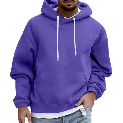 Men's Hoodie With Practical Pockets Soft Fabric Loose Fit