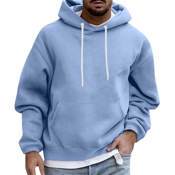 Men's Hoodie With Practical Pockets Soft Fabric Loose Fit