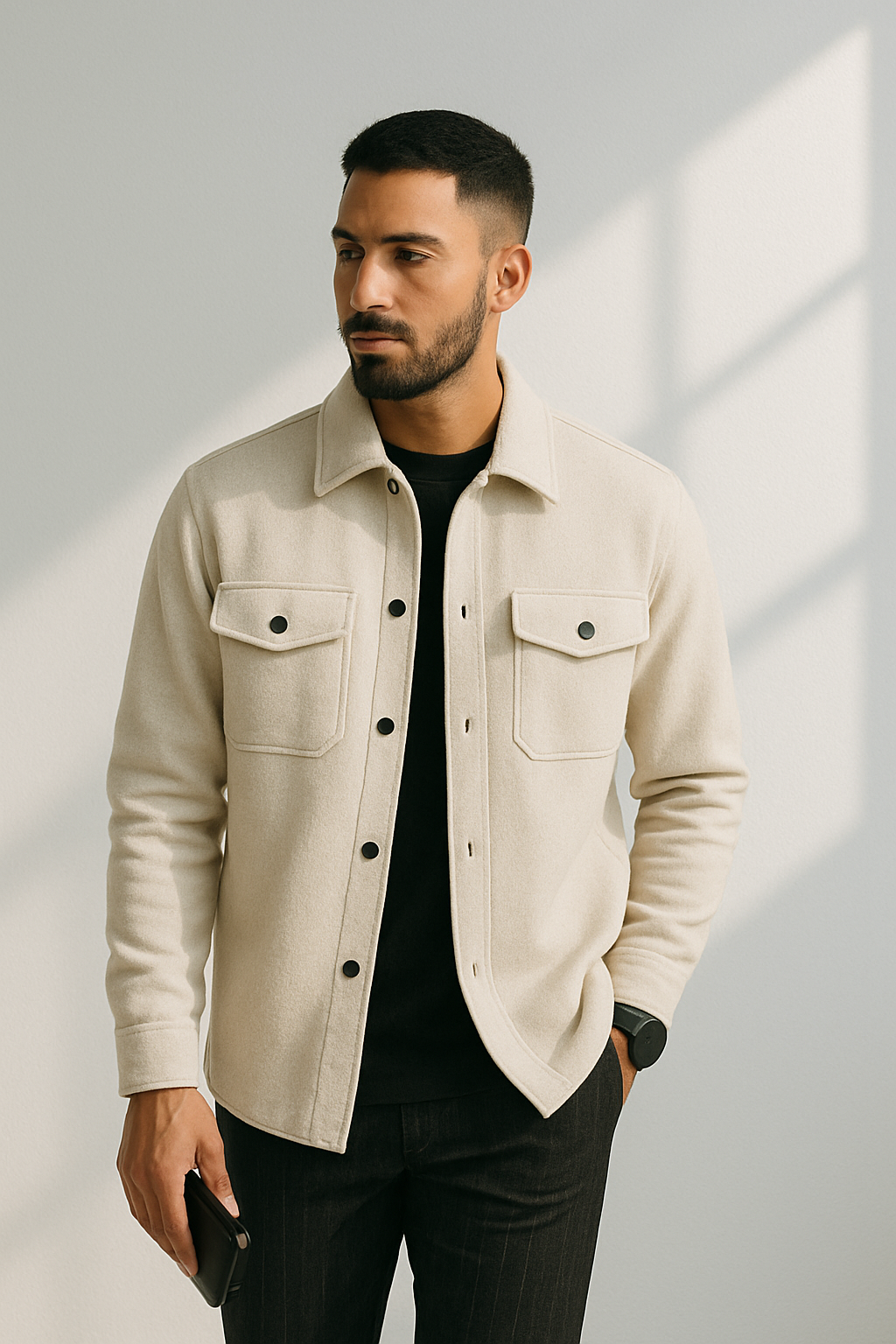 Men's Jacket Casual Breathable Material Spring-Summer