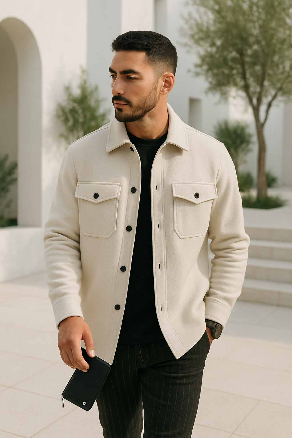 Men's Jacket Casual Breathable Material Spring-Summer