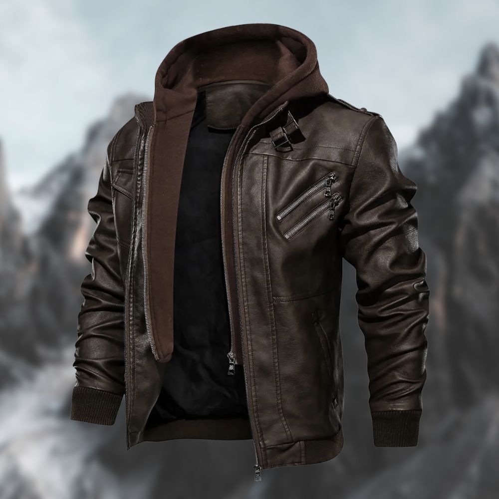 Men's Jacket Elegant Waterproof Polyester Blend