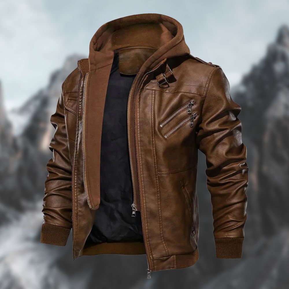 Men's Jacket Elegant Waterproof Polyester Blend