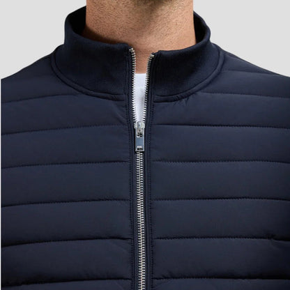 Men's Jacket Hybrid Quilted with Knitted Sleeves