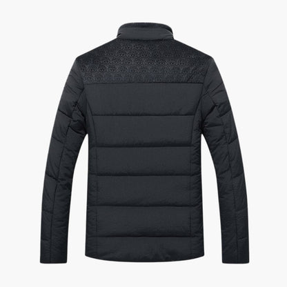 Men's Jacket Quilted With Standing Collar For Comfortable Style