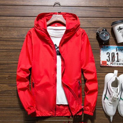 Men's Jacket Windproof With Adjustable Hood For Comfortable Protection