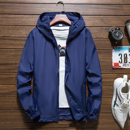 Men's Jacket Windproof With Adjustable Hood For Comfortable Protection