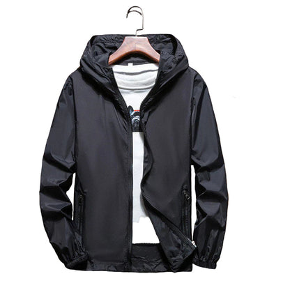 Men's Jacket Windproof With Adjustable Hood For Comfortable Protection