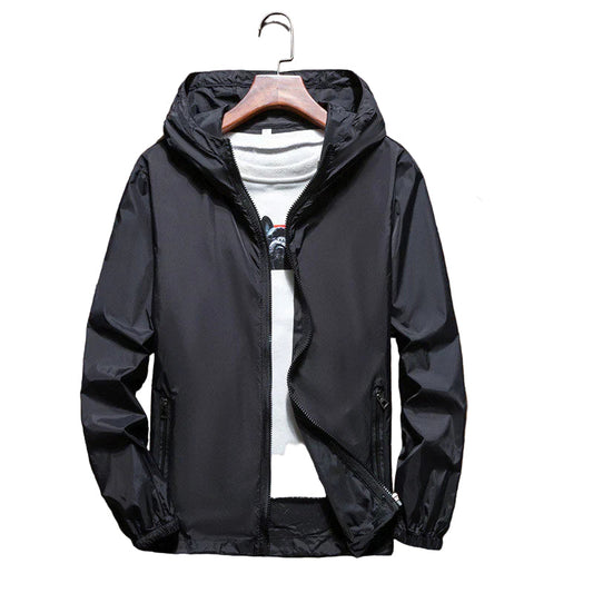 Men's Jacket Windproof With Adjustable Hood For Comfortable Protection