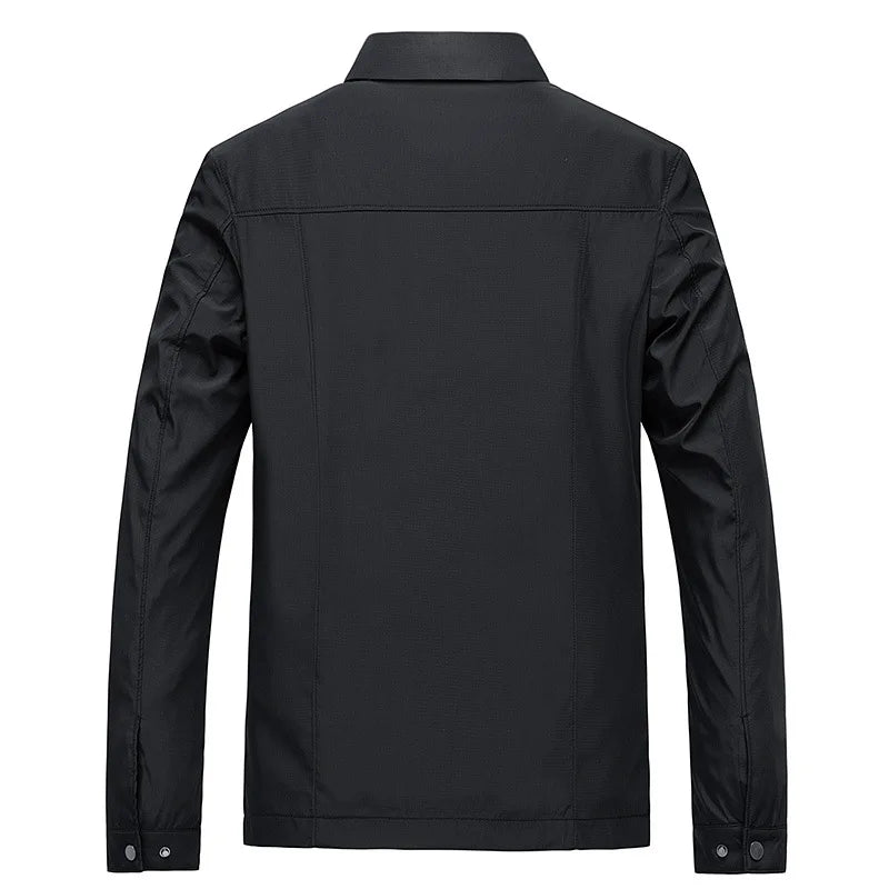 Men's Jacket Winter Business-inspired Cotton-Polyester