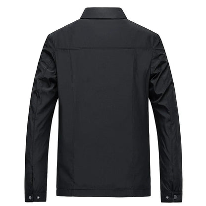Men's Jacket Winter Business-inspired Cotton-Polyester