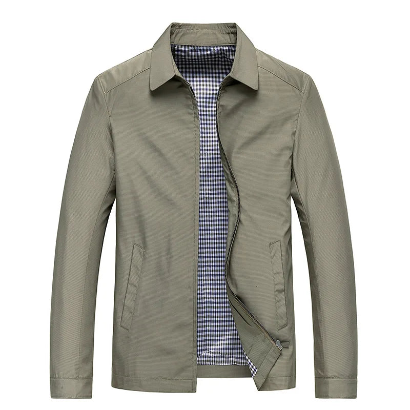Men's Jacket Winter Business-inspired Cotton-Polyester