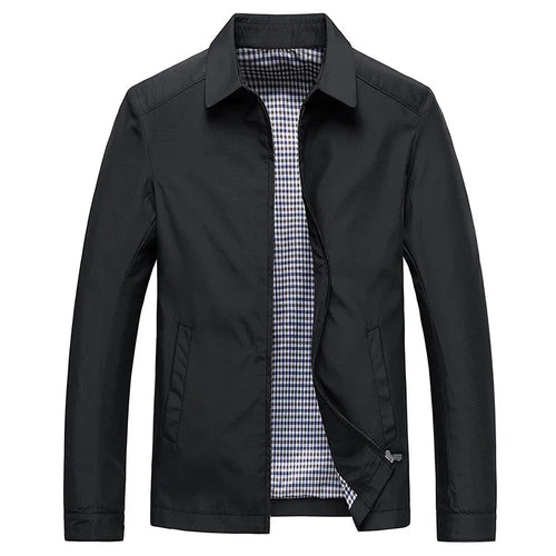 Men's Jacket Winter Business-inspired Cotton-Polyester