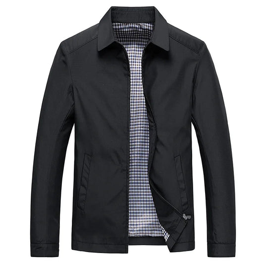 Men's Jacket Winter Business-inspired Cotton-Polyester