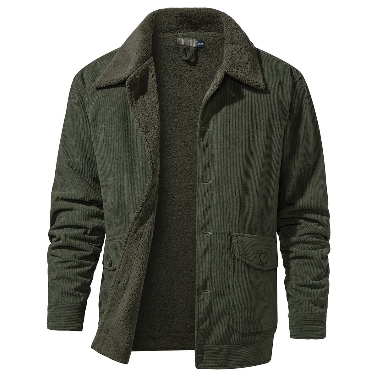 Men's Jacket Winter Weatherproof Polyester with Fleece Lining