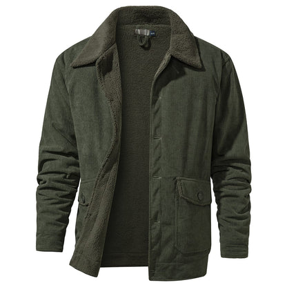 Men's Jacket Winter Weatherproof Polyester with Fleece Lining