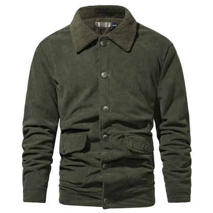 Men's Jacket Winter Weatherproof Polyester with Fleece Lining