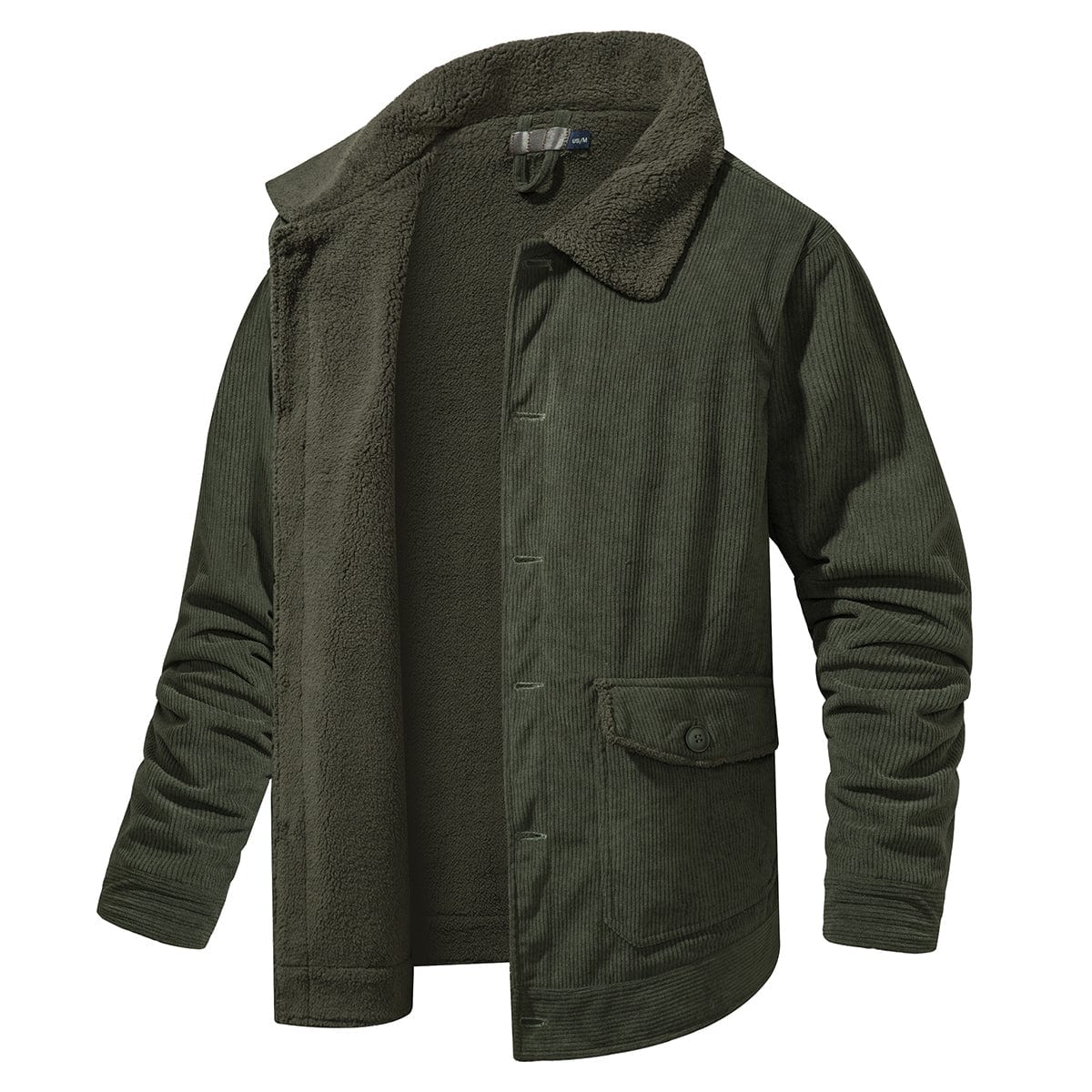 Men's Jacket Winter Weatherproof Polyester with Fleece Lining