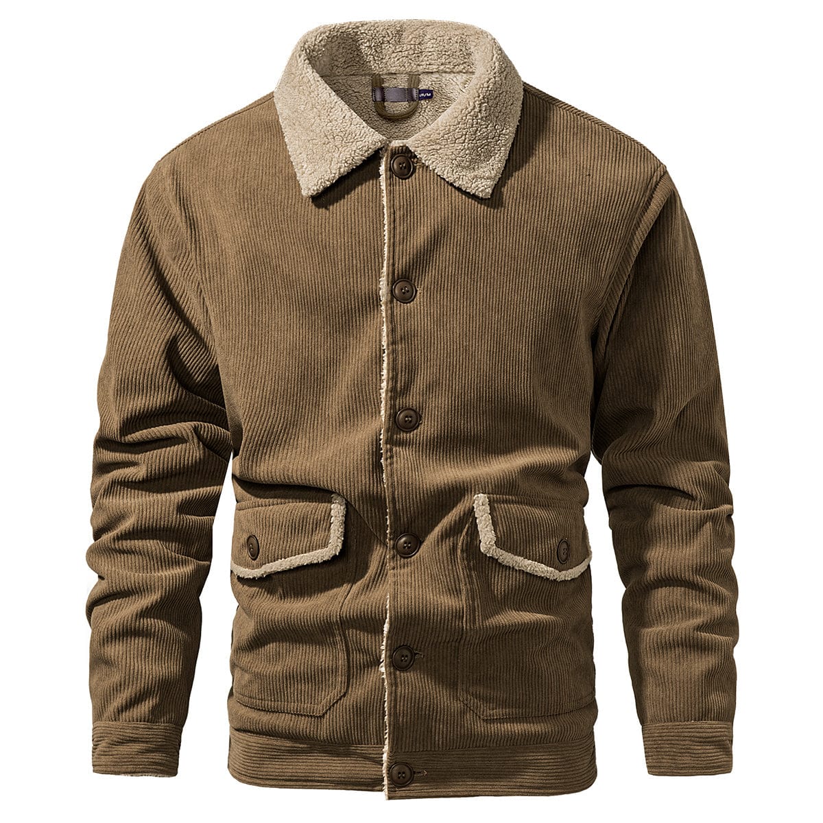 Men's Jacket Winter Weatherproof Polyester with Fleece Lining
