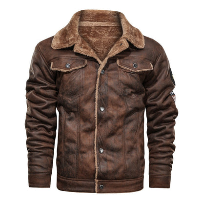 Men's Jacket with Sherpa lining and Rugged Style