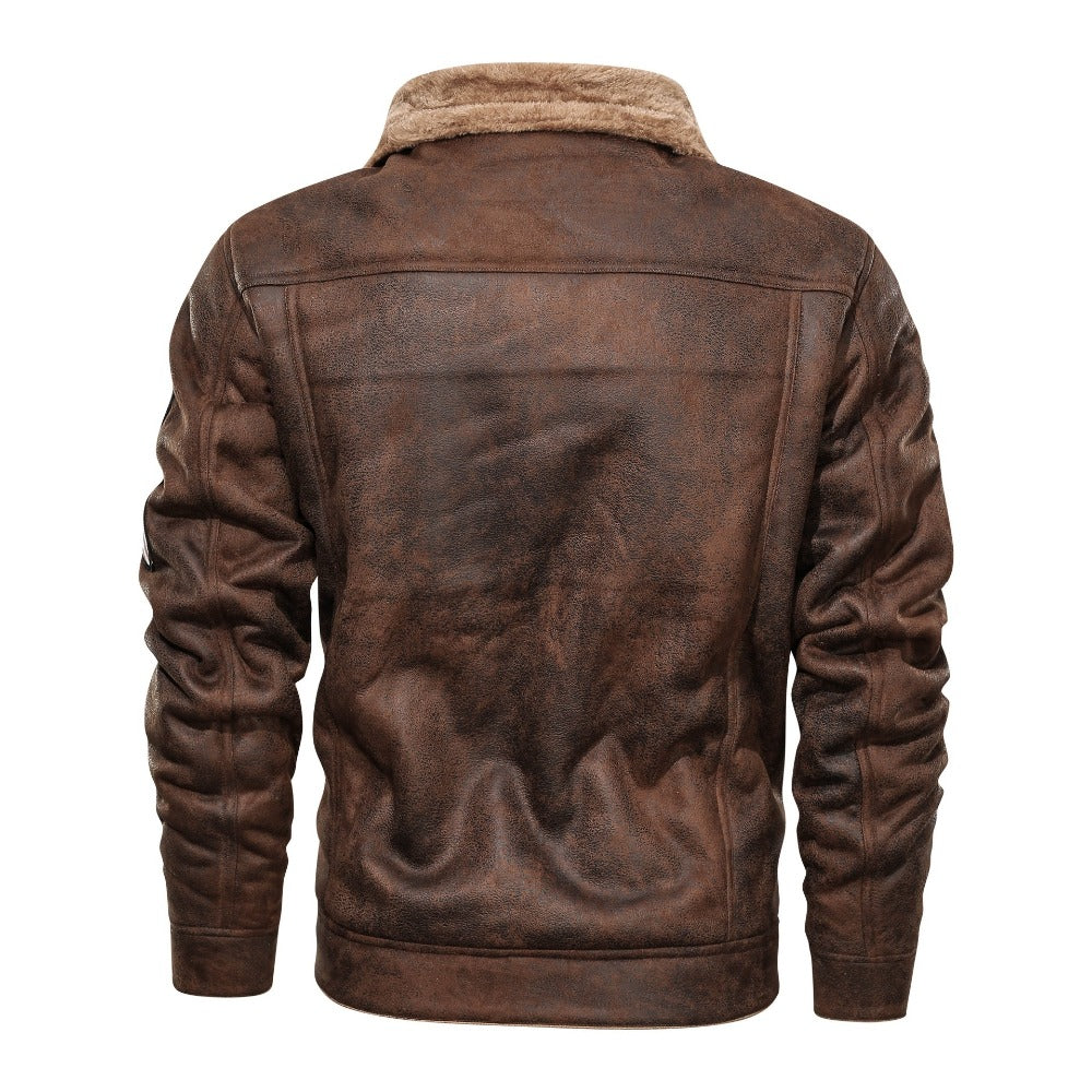 Men's Jacket with Sherpa lining and Rugged Style