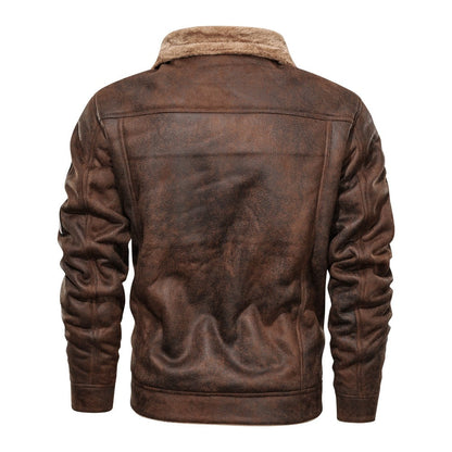 Men's Jacket with Sherpa lining and Rugged Style