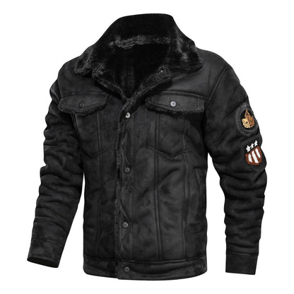 Men's Jacket with Sherpa lining and Rugged Style