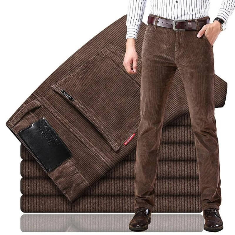 Men's Jeans Classic Corduroy Cotton Blend