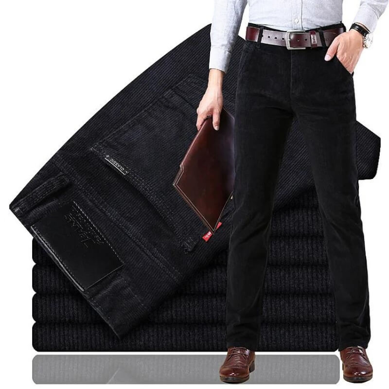 Men's Jeans Classic Corduroy Cotton Blend