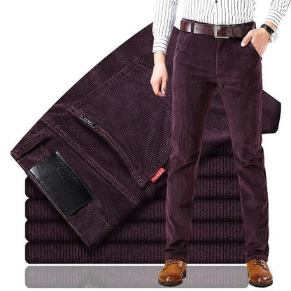 Men's Jeans Classic Corduroy Cotton Blend