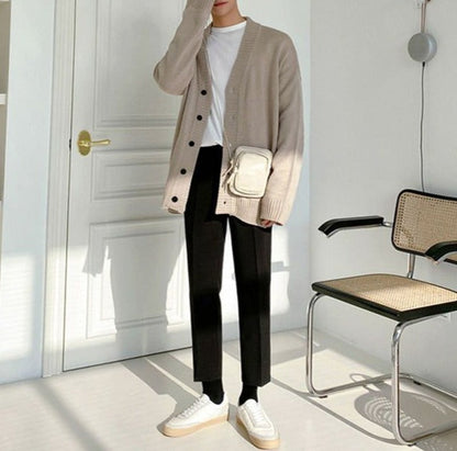 Men's Knit Button Cardigan