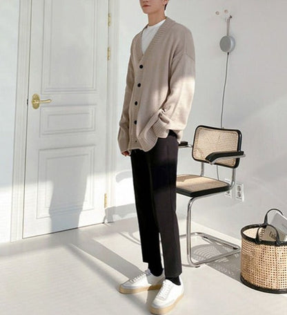 Men's Knit Button Cardigan