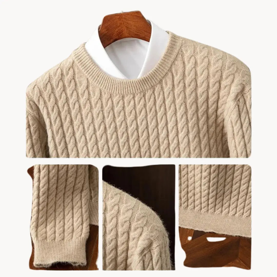 Men's Knitted Sweater Crewneck Warm