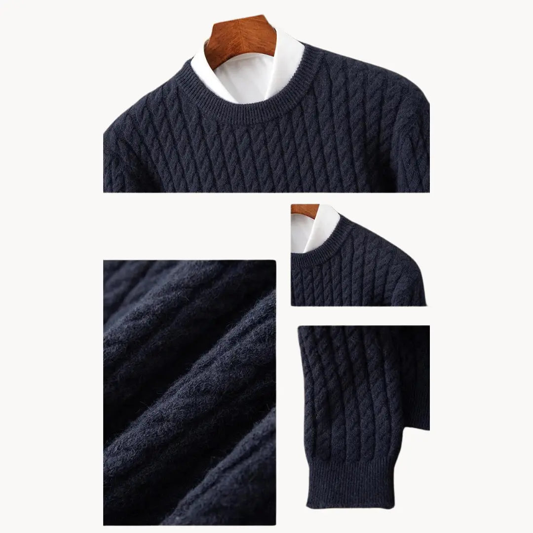 Men's Knitted Sweater Crewneck Warm