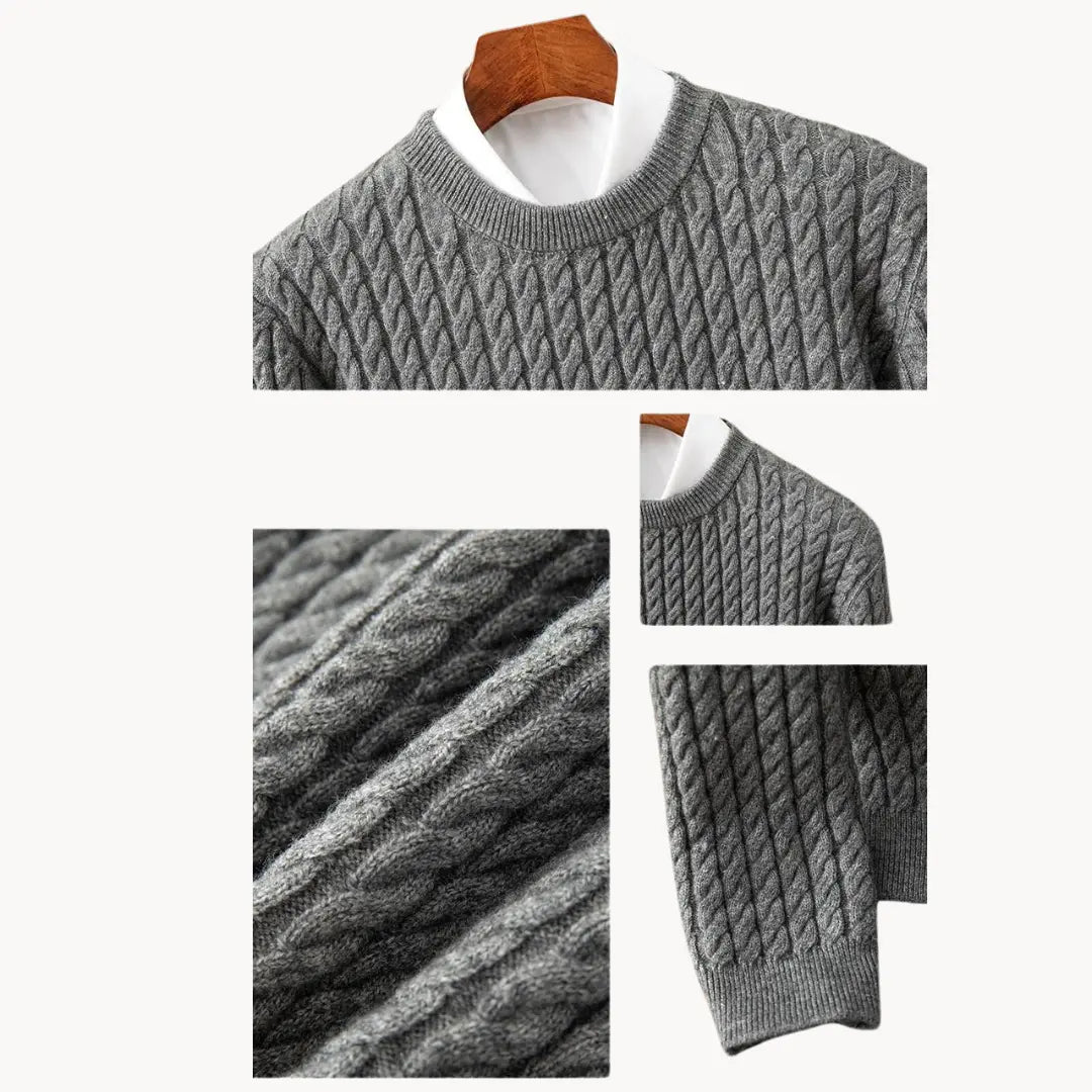 Men's Knitted Sweater Crewneck Warm