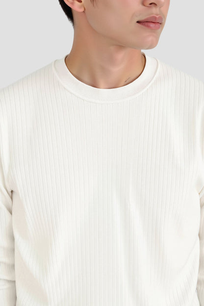 Men's Knitted Sweater Ribbed Style