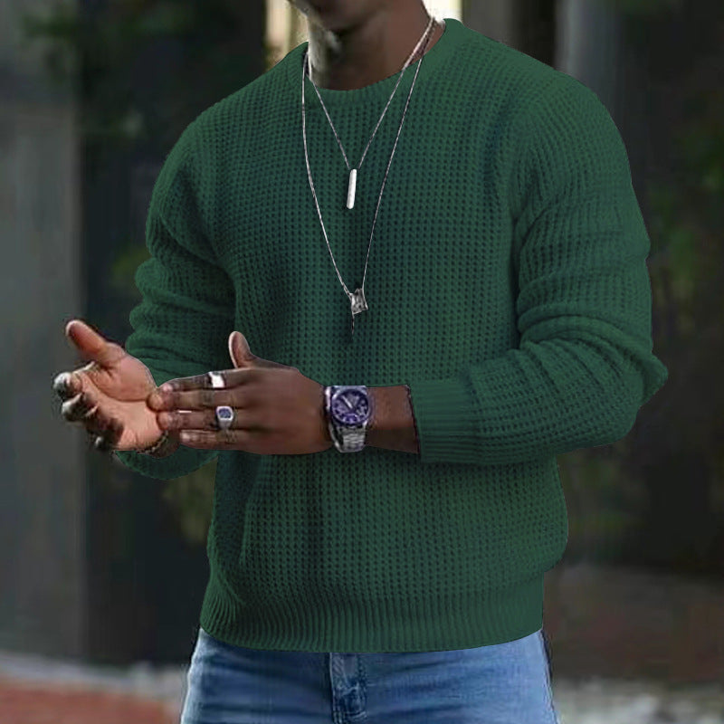 Men's Knitted Sweater Round Neck Comfortable