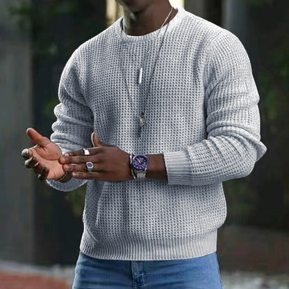 Men's Knitted Sweater Round Neck Comfortable