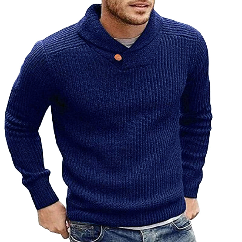 Men's Knitted Sweater Round Neck Modern