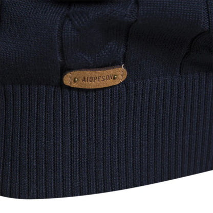 Men's Knitted Sweater with Retro Pattern