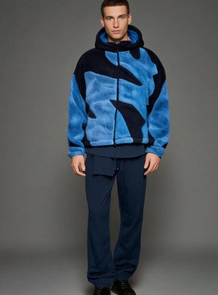 Men's Lambswool jacket Zip-up Comfortable Timeless
