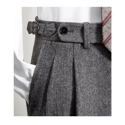 Men's Leisure Trousers Casual Tweed