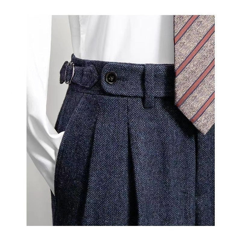 Men's Leisure Trousers Casual Tweed