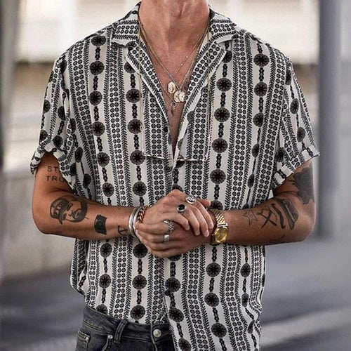 Men's Linen Style Shirt Lightweight Casual Breathable