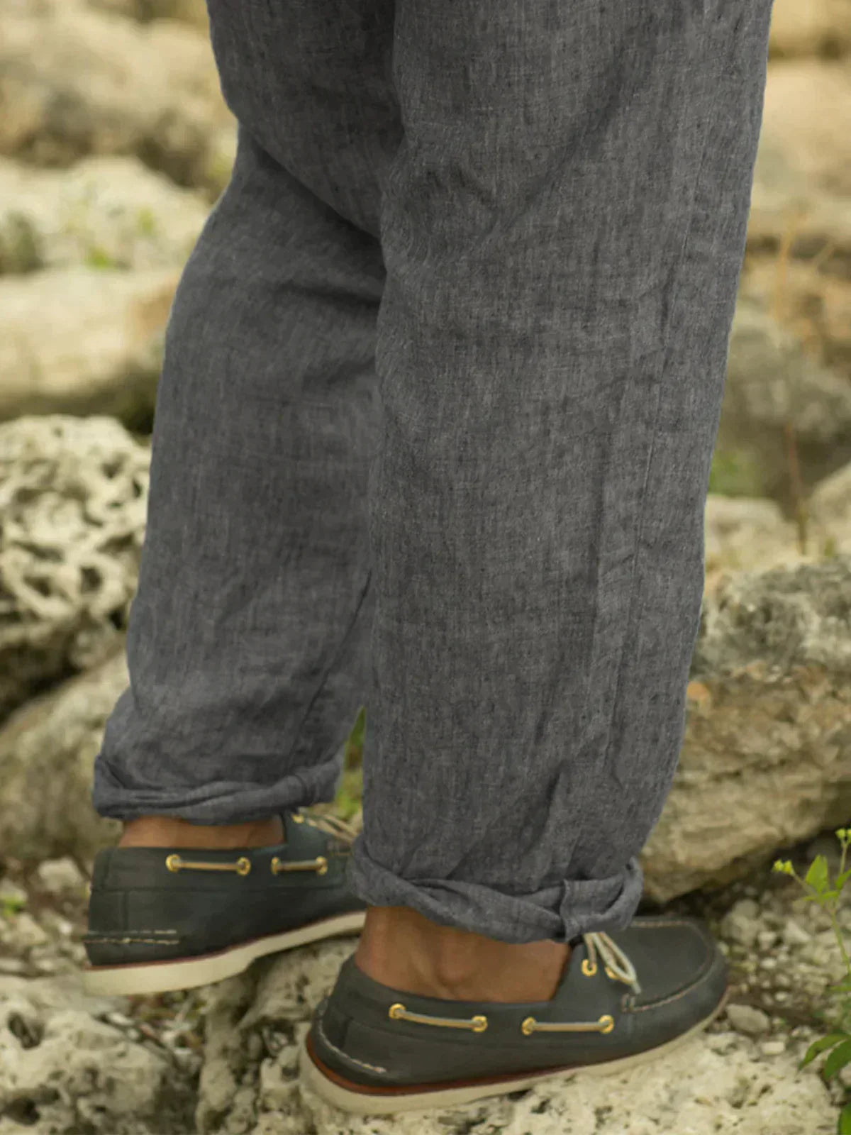 Men's Linen Style Trousers Stylish Breathable Comfortable