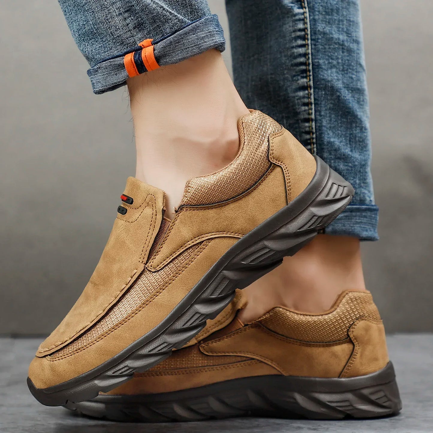 Men's Loafers Sneakers Retro Handmade Casual Shoes