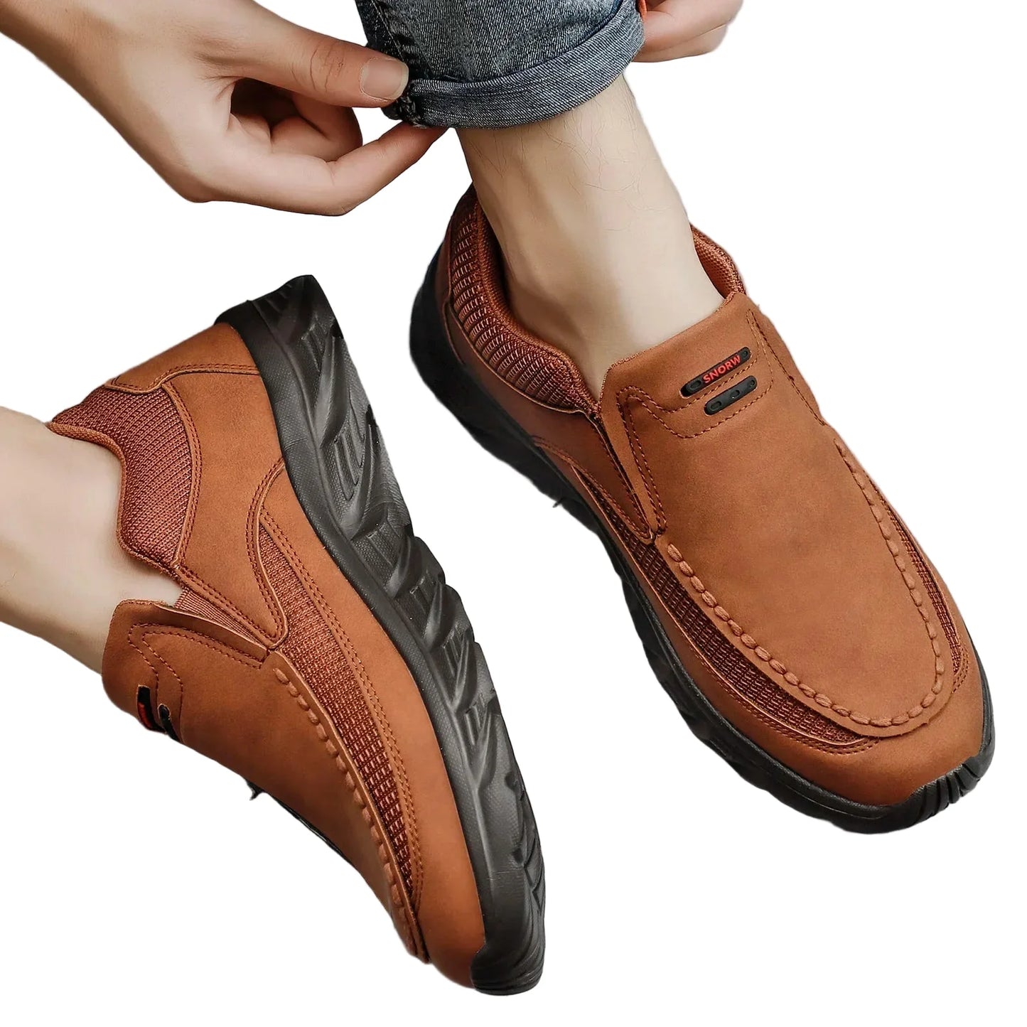 Men's Loafers Sneakers Retro Handmade Casual Shoes