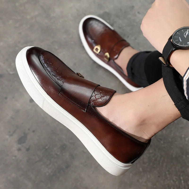 Men's Loafers Stylish Faux Leather Comfortable Shoes for Men
